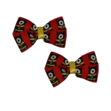 Cherish Hair Bow - Minion Batman Baby Toddler Girl Non Slip Hair Clip Hair Tie Hair Accessories Pinkberry Kisses Pair 