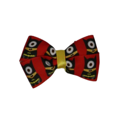 Cherish Hair Bow - Minion Batman Baby Toddler Girl Non Slip Hair Clip Hair Tie Hair Accessories Pinkberry Kisses