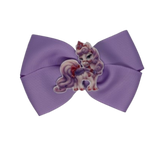 Cherish Hair Bow - purple Hair Bow with Whisker Haven Palace Pets - Bloom - 9cm Girls Hair Accessories - non slip hair clips hair bow Pinkberry Kisses 