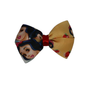 Cherish Hair Bow - Snow White and the Red Apple Baby Toddler Girl Non Slip Hair Clip Hair Tie Hair Accessories Pinkberry Kisses