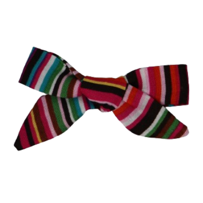 Fabric Pinwheel Hair Bow - Colourful Candy Stripes Non Slip Hair Clip Hair Tie Baby Girl Hair Accessories Pinkberry Kisses