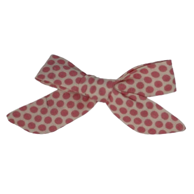 Fabric Pinwheel Hair Bow - Pink Polka Dots Non Slip Hair Clip Hair Tie Baby Girl Hair Accessories Pinkberry Kisses
