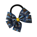 NRL Gold Coast Titans Bella Hair Bow Clip Non Slip Hair Tie Rugby Hair Accessories Pinkberry Kisses
