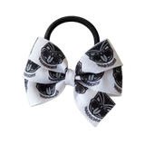 NRL New Zealand Warriors Bella Hair Bow Clip Non Slip Hair Tie Rugby Hair Accessories Pinkberry Kisses