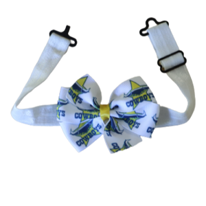 NRL North Queensland Cowboys Bella Adjustable Bow Tie Sports Pinkberry Kisses Men Boys Party Wedding Game Pinkberry Kisses