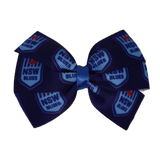 NSW state of origin hair Bow clip NRL Origin NSW Blues Hair Bow Sports Teams NRL Hair Bows Blues Hair Bow Design 2 Sports Hair Accessories