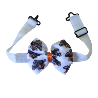 NRL West Tigers Bella Adjustable Bow Tie Sports Pinkberry Kisses Men Boys Party Wedding Game Pinkberry Kisses