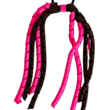School Hair Accessories School Uniform Hair Tie Curly Ponytail Streamer - Korker Ribbon Girls Hair Tie Pinkberry Kisses Brown Hot Pink