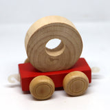 Wooden Name Train Custom for Birthday Nursery Child boy girl name present Letter Pinkberry Kisses O Red