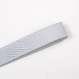 16mm (5/8) Plain Grosgrain Ribbon by the meter Pinkberry Kisses Light Silver Grey 