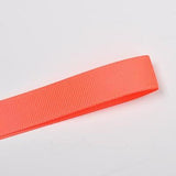 16mm (5/8) Plain Grosgrain Ribbon by the meter Pinkberry Kisses Neon Orange 