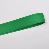 22mm (7/8) Plain Grosgrain Ribbon by the meter Pinkberry Kisses Emerald Green