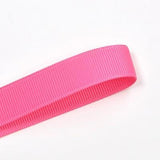 Hot Pink 22mm (7/8) Plain Grosgrain Ribbon by the meter Pinkberry Kisses