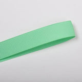 22mm (7/8) Plain Grosgrain Ribbon by the meter Pinkberry Kisses Mint Green