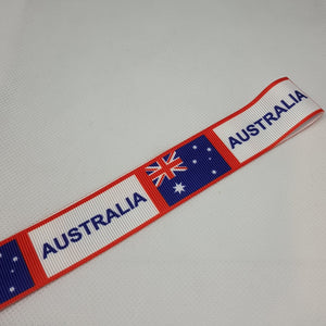22mm (7/8) Australia Printed Grosgrain Ribbon by the meter