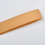 22mm (7/8) Plain Grosgrain Ribbon by the meter Pinkberry Kisses Old Gold 