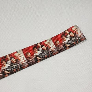 22mm (7/8) One Direction Band Printed Grosgrain Ribbon by the meter