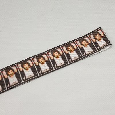 22mm (7/8) One Direction Harry Printed Grosgrain Ribbon by the meter