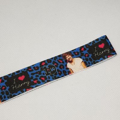22mm (7/8) One Direction I Love Harry Printed Grosgrain Ribbon by the meter