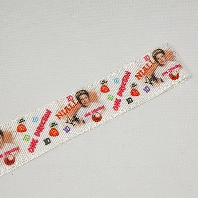 22mm (7/8) One Direction Niall Printed Grosgrain Ribbon by the meter