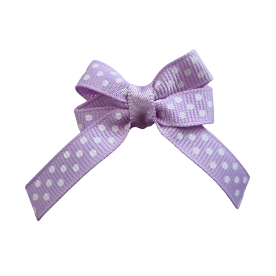 Baby and Toddler non slip hair clips - purple spots