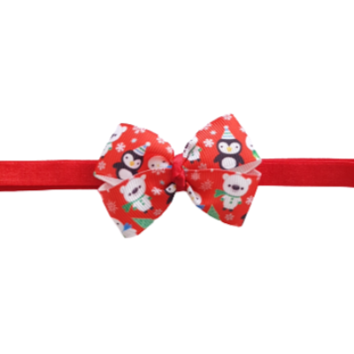 Baby and Toddler Soft Headband - Christmas Animals Bow Hair Accessories Pinkberry Kisses