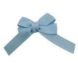 Baby and Toddler non slip hair clips - Baby Hair Bow Pinkberry Kisses Light Blue