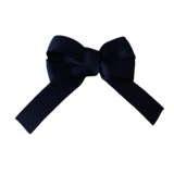 Baby and Toddler non slip hair clips - Baby Hair Bow Pinkberry Kisses Navy Blue 