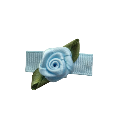 Baby and Toddler non slip hair clips - blue rose