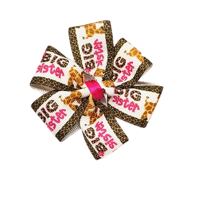 Chica Hair Bow Clip - Big Sister Hair Accessories pinkberry kisses