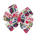 Chica Hair Bow - Love Owls non Slip Hair Clip Baby toddler hair accessories Pinkberry Kisses