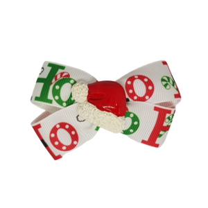 Christmas hair accessories - Cherish Hair Bow Christmas HO HO Hair accessories for girls Hair accessories for baby - Pinkberry Kisses