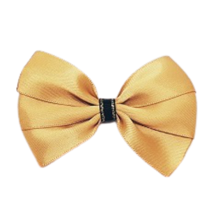 Hair accessories for girls - bella hair bow satin gold Hair accessories for girls Hair accessories for baby - Pinkberry Kisses
