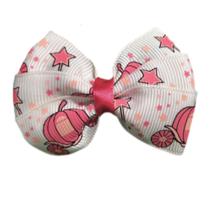 Bella Hair Bow - Cinderella Hair accessories for girls Hair accessories for baby toddler Non Slip Hair Clip - Pinkberry Kisses