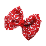 Hair accessories for girls - bella hair bow red swirls Hair accessories for girls Hair accessories for baby - Pinkberry Kisses