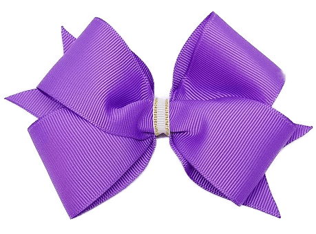 Timeless Hair Bow - Purple - Pinkberry Kisses