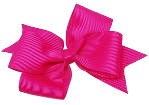 Timeless Hair Bow - Shocking Pink - Pinkberry Kisses