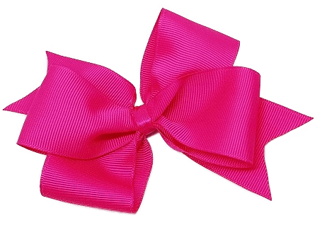 Timeless Hair Bow - Shocking Pink - Pinkberry Kisses