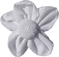 Kanzashi fabric flower - Amber