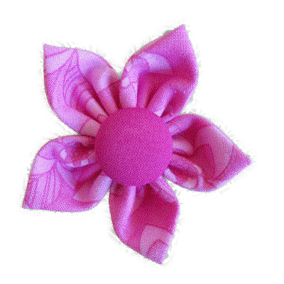 Kanzashi fabric flower - Gabby