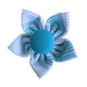 Kanzashi fabric flower - Kelly