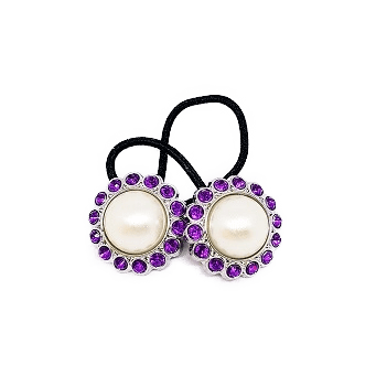 Pigtail Hair Band Toggles - Pearl Purple
