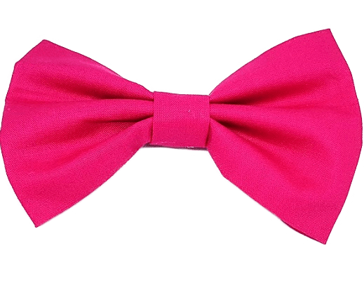 Rockabilly pin up fabric hair bow - hot pink