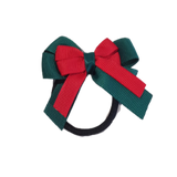 amore bow double layer colour school uniform hair clip school hair accessories hair bow baby girl pinkberry kisses Hunter Green Red