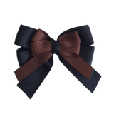 amore bow double layer colour school uniform hair clip school hair accessories hair bow baby girl pinkberry kisses black Brown