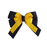 amore bow double layer colour school uniform hair clip school hair accessories hair bow baby girl pinkberry kisses black Maize