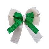 amore bow double layer colour school uniform hair clip school hair accessories hair bow baby girl pinkberry kisses Cream Emerald Green
