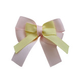 amore bow double layer colour school uniform hair clip school hair accessories hair bow baby girl pinkberry kisses Light Pink Baby Maize