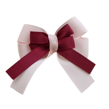 amore bow double layer colour school uniform hair clip school hair accessories hair bow baby girl pinkberry kisses Light Pink Burgundy