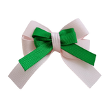 amore bow double layer colour school uniform hair clip school hair accessories hair bow baby girl pinkberry kisses Light Pink Emerald Green